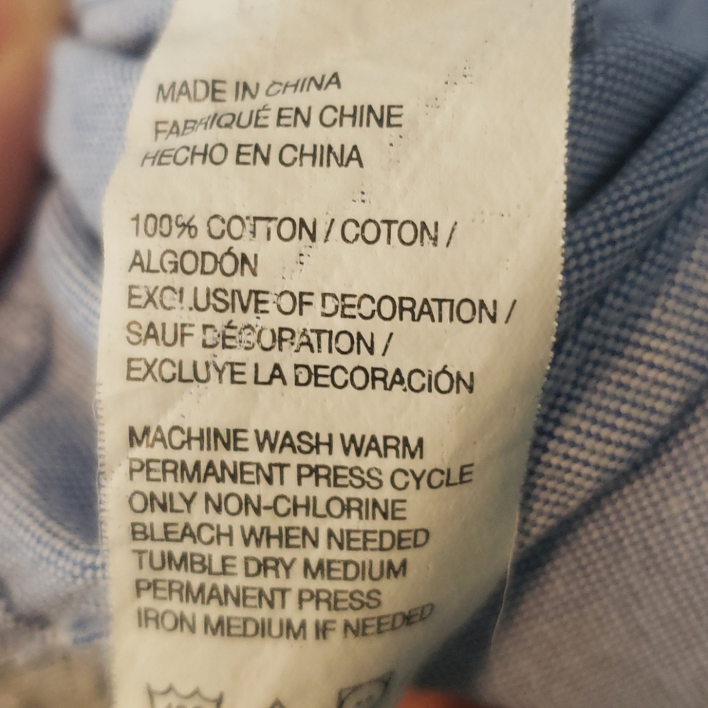 Izod men's long sleeve button down shirt - Picture 7 of 8